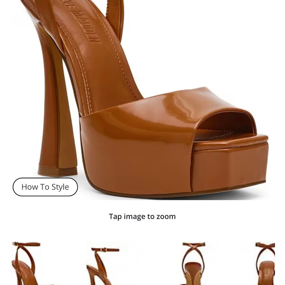 Steve Madden Brown Platform Sandals (Brand New)